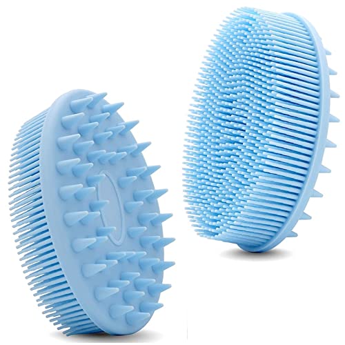 Épurateur de corps brosse de shampooing silicone contre les pellicules et pour laver la peau