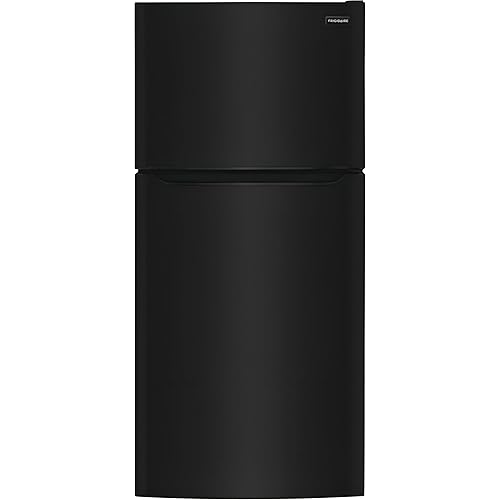 Frigidaire FFTR1835VB 30" Top Freezer Refrigerator with 18.3 cu. ft. Capacity LED Lighting Frost Free Defrost ADA Compliant in Black