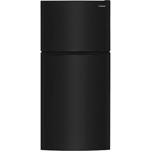 Frigidaire FFTR1835VB 30" Top Freezer Refrigerator with 18.3 cu. ft. Capacity LED Lighting Frost Free Defrost ADA Compliant in Black
