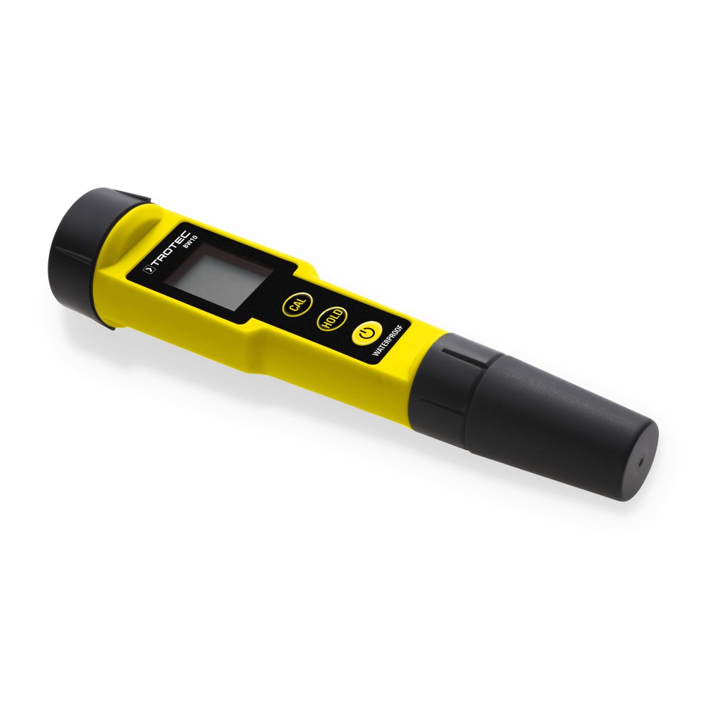 TROTEC pH Wert Messgerät BW10 – Für Aquarium, Teich, Pool – Messbereich 0,00-14,00 pH, Abschaltautomatik, Wassertemperatur