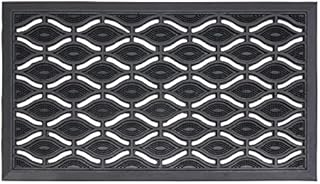 LSC Rubber Door Mat Non Slip Heavy Duty Welcome Doormats For Indoor & Outdoor Super Absorbent Dirt Scraper Outdoor Mat for Entrance Eye Design (Pack of 1, 40 x 70 cm)