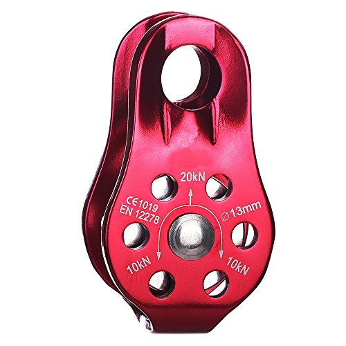 wellsem 20 kN Usage général fixe latérale d'escalade arboriste Poulie Rouleau pour escalade/Usage général Poulie/corde 1/5,1 cm Cover