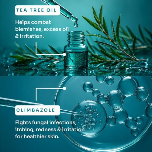 Image of Kitcoz Anti-Fungal Body Wash with Tea Tree Oil | For Itchy, Uncomfortable & Irritation-Prone Skin | Paraben Free for Men & Women (300ml)