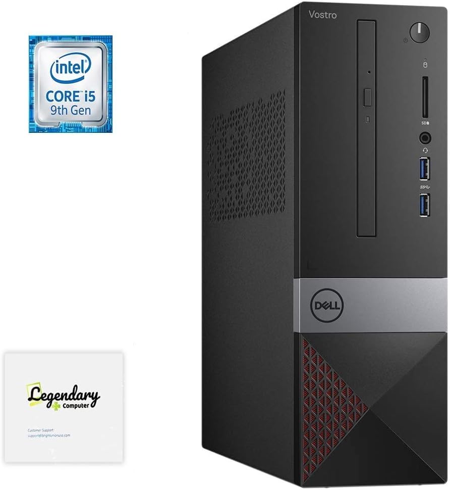 Dell 2020 Vostro Small Business Desktop, Intel Core i5-9400 6-Core Processor up to 4.1GHz, 16GB RAM, 256GB SSD, 1TB Hard Drive, HDMI, VGA, DVD-RW, Windows 10 Pro, Keyboard, Mouse & Legendary Mousepad
