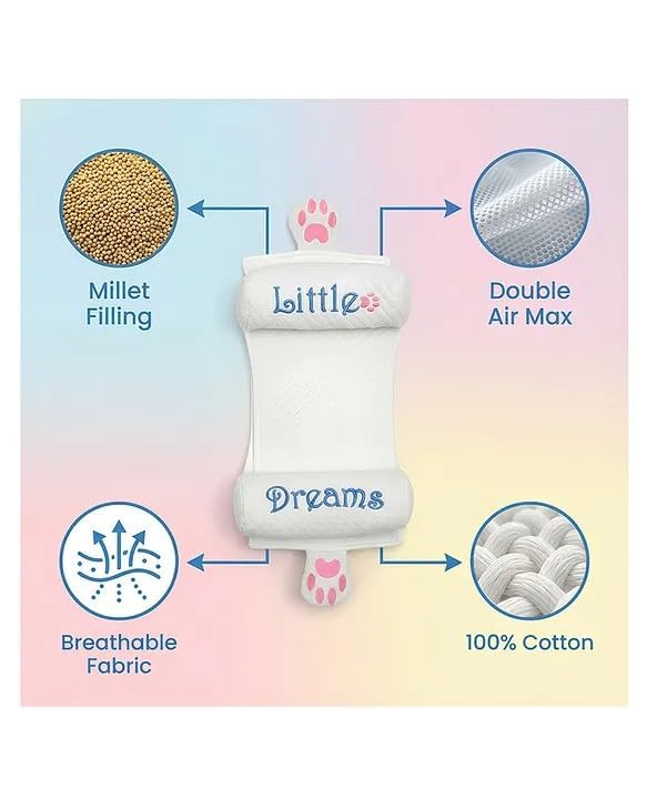 Image of Adjustable Baby Bolster Pillow for Newborn (0-12 Months) | Head Position Support with Adjustable Distance