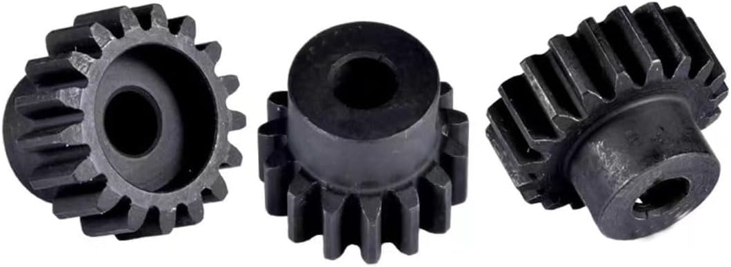 Ritzel, Ritzelmotorgetriebe, Motorritzelzahnräder Zahnrad 2 Stück 1 Modul Ritzelmotorgetriebe 1M 11~30T Stirnradgetriebe 5mm Bohrung Metallgetriebe 1/8 Elektroautomotor Stirnradkegel(1m5mm 15T)