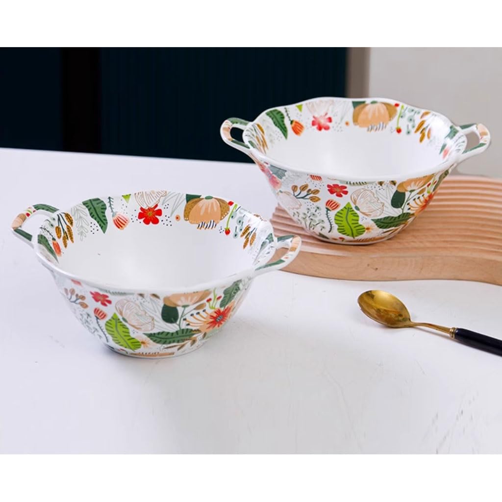 Miski na owoce domowe kolorowa chmura kwiat miska ceramiczna salon stolik kawowy miska na owoce restauracja podwójne ucho salaterka kosz na owoce i warzywa
