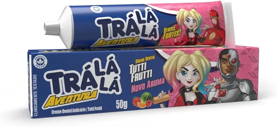 Trá Lá Lá Creme Dental Tutti Frutti Kids Rosa 50 G