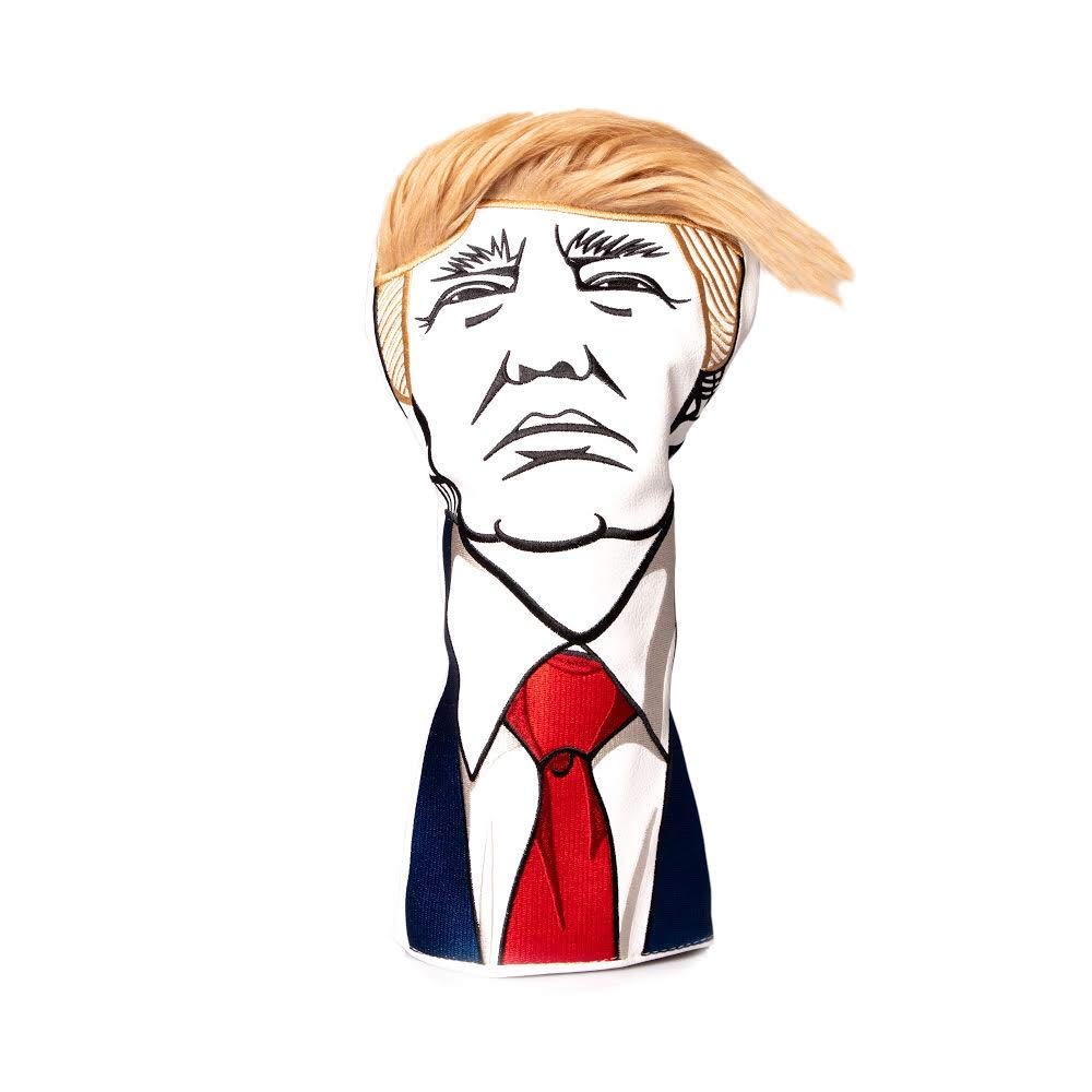 Pins & Aces Keep America Great Premium Golf Club Headcover - Quality Leather, Hand-Made Funny Head Cover - Style and Customize Your Golf Bag - Tour Inspired, Donald Trump Golf Design (Fairway)