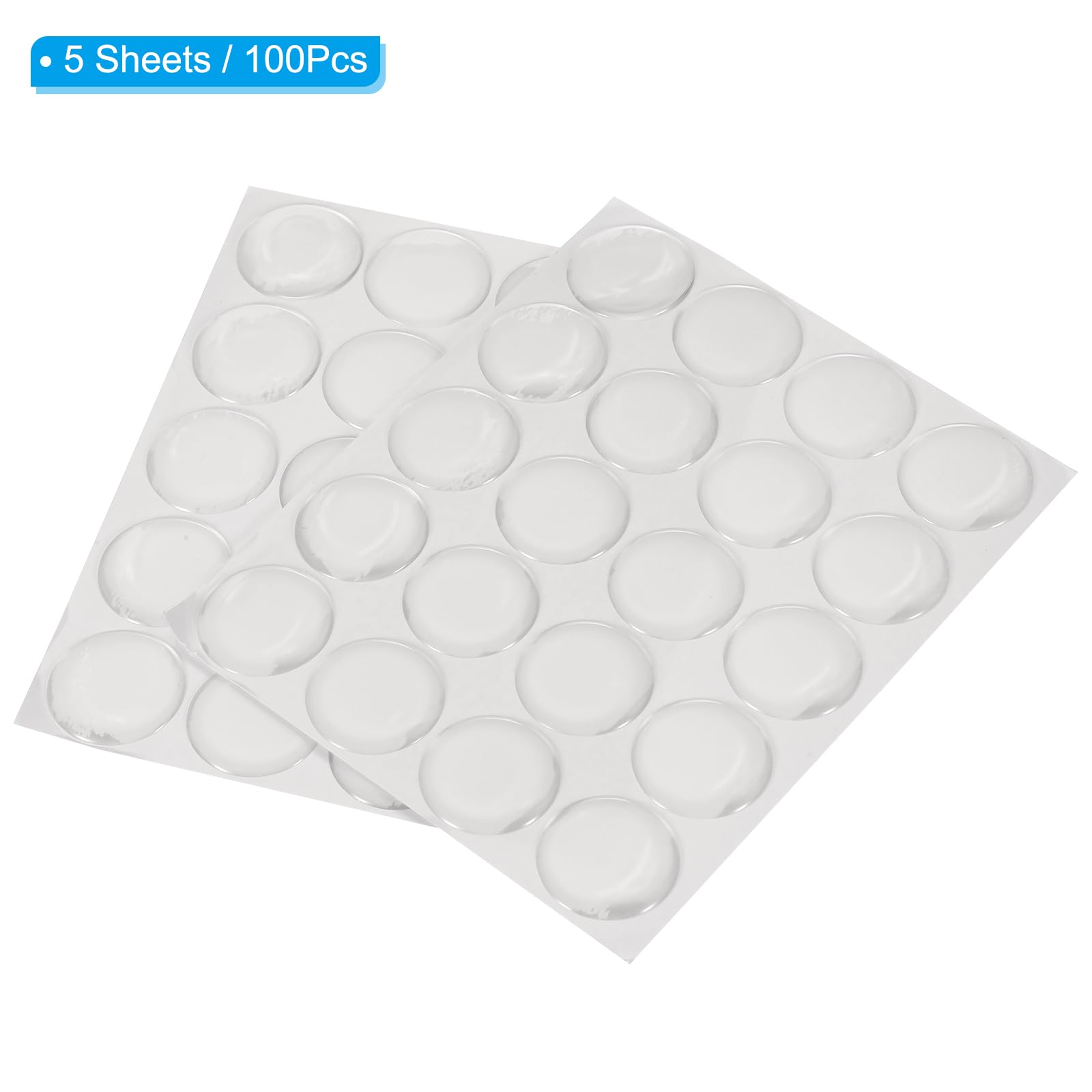 PATIKIL 100 PCS Epoxy Stickers for Bottle Cap 1 Inch Round Resin Seal Stickers for Bottle Caps for DIY Craft Pendant Badge Scrapbook Making Clear - Image 3