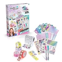 Style 4 Ever Scrapbooking Kit, 200+ Accessories Included, Hours of Creative Fun, Scrap and Customize Your Favourite Notebook, Stickers, Tape, Stencils, Endless Possibilities