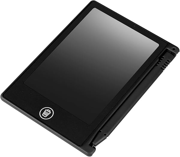 Irfora 4,5-Zoll-Handschrifttafel mit Flexiblem LCD-Panel, Zeichentablett für mit Memo, Notiz, Listenerinnerung, Einfache Schreibübung, Kompakt, Energiesparend, Einfaches Lernen (Schwarz) - 4