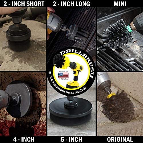 The Ultimate No-Wire Grill Brush Kit - Bbq Accessories - Drill Brush - Rust Remover - Cast Iron Skillet - Grill Cleaner - Bbq Brush - Grill Accessories - Grill Scraper - Electric Smoker - Gas Grill #TOP1