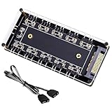 Alimentation via Connecteur SATA et Signal de Synchronisation: Le hub ventilateur pc argb est alimenté directement par un connecteur SATA provenant de l'alimentation du PC, assurant une puissance stable pour l'ensemble des périphériques connectés. Le câble de signal inclus se connecte à un en-tête ARGB 3-pin sur la carte mère ou un contrôleur maître, permettant la synchronisation des effets lumineux via le logiciel du fabricant de la carte mère