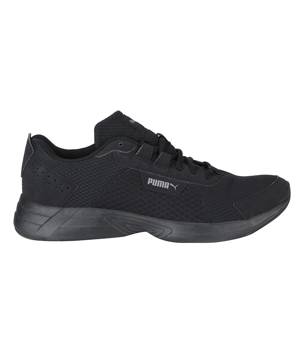 PUMA Unisex Space Runner Alt Road Running Shoe, Black Ultra Gray, 10 US Men