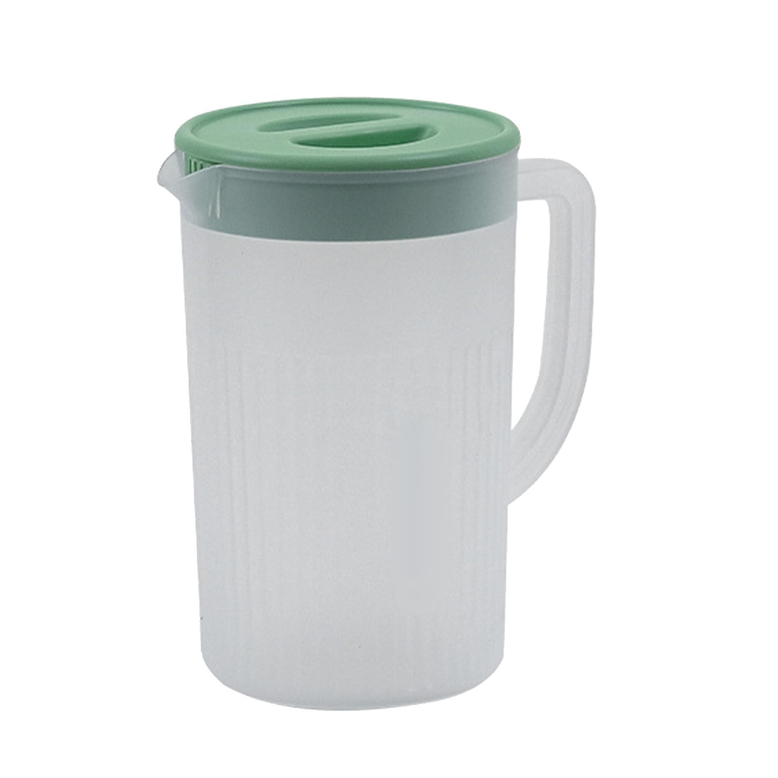 ZPSHYD Large Plastic Pitcher with Lid, 2.7L BPA-Free Cold Water Jug Leak-Proof Extra for Refreshing Juice Iced Tea(Matcha Green)
