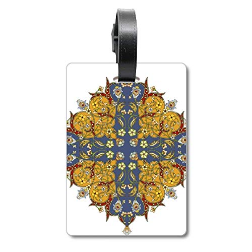 Étiquette de valise motif fleuri pour bagage de voyage