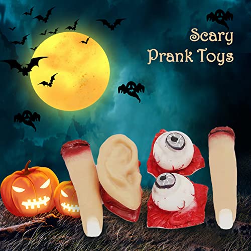 Pacote de 5 Orelhas Falsas Ensanguentado Decoração de Halloween Brinquedos assustadores para festas
