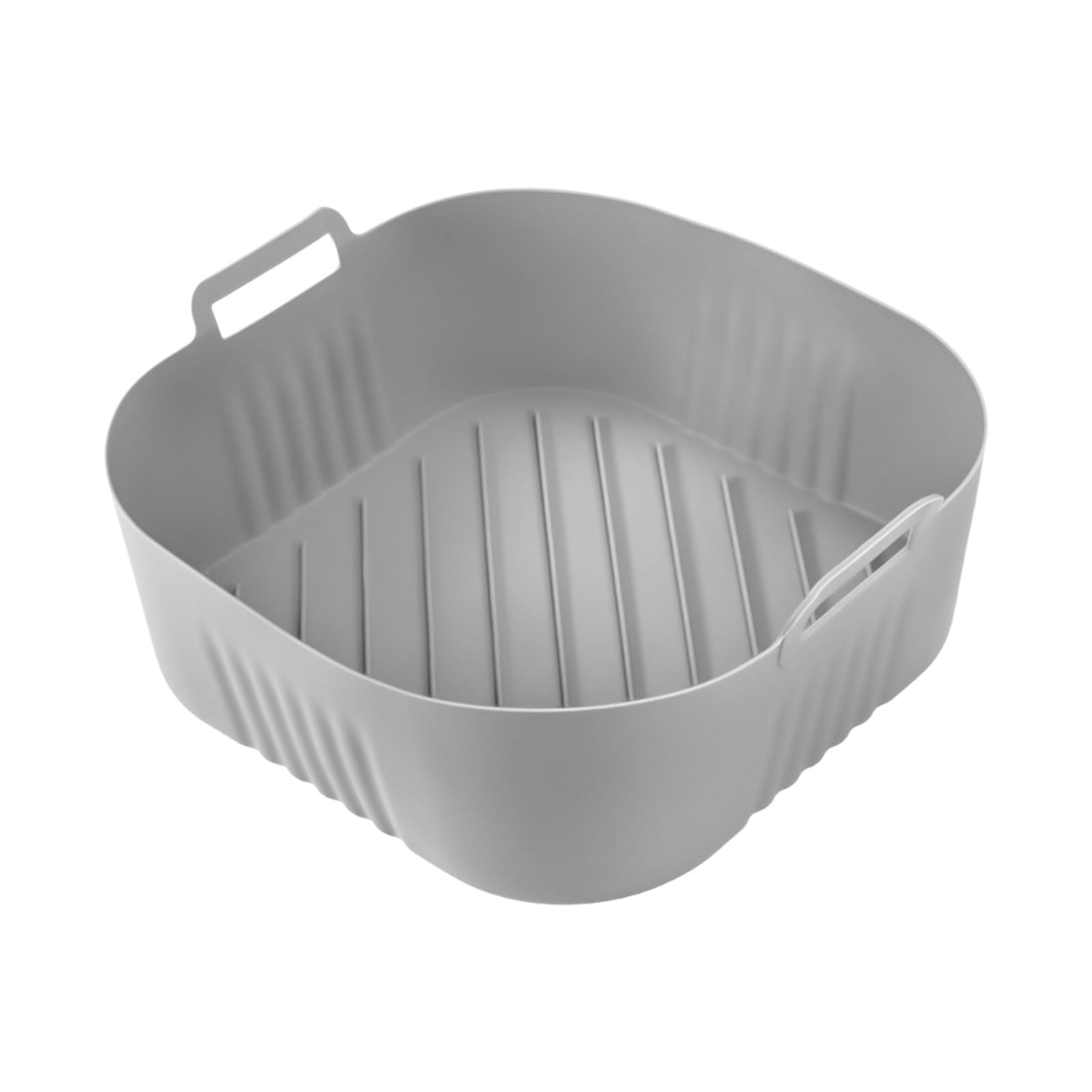 Silicone Air Frying Machine Liner Reusable Circular Accessories for NA230 Basket Kitchen Dishwasher Safe Machine Bakeware Gray