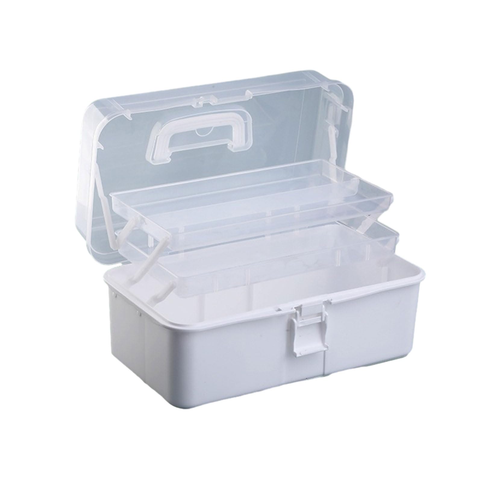 FackLOxc Multifunction Storage Box 3 Layer Case Practical Medicine for School Multifunctional Organizers Three-layer Practical Case