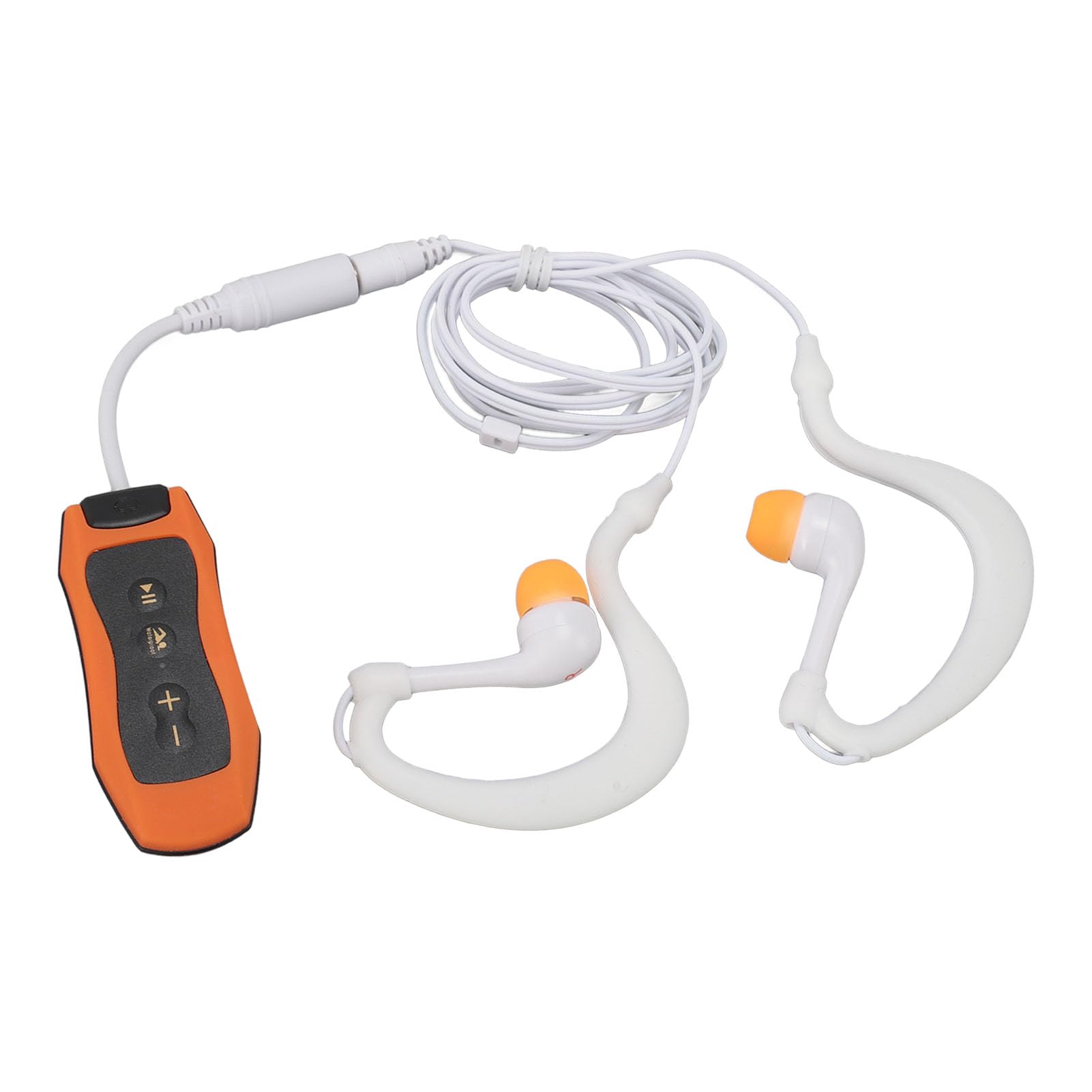 VBESTLIFE VBESTLIFErx81sdbv0k-13 - Lettore MP3 impermeabile per il nuoto, impermeabile, per il nuoto, cuffie con cavo lungo, effetto sonoro, 8 GB (8 GB), arancione
