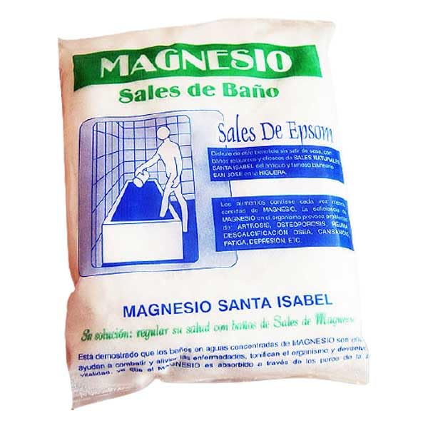 Sales de Epsom Naturales 2 Kg. Magnesio Santa Isabel del antiguo Balneario del Yacimiento de La Higuera. Baño y Cuidado Personal.