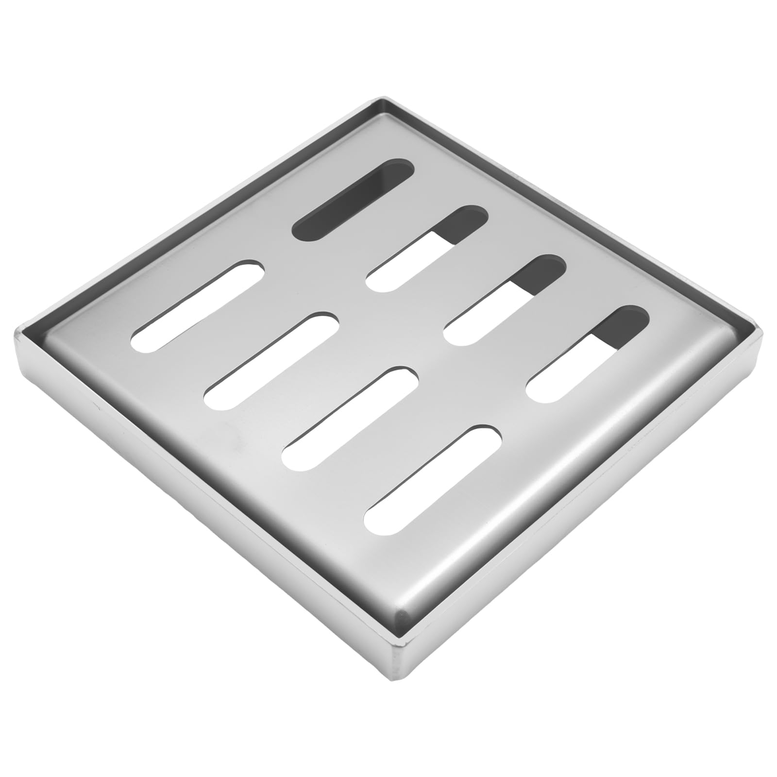 Hoypeyfiy Stainless Steel Cover Plate 150 x 150 x 20mm Square Outdoor Drain Grate Suitable for Municipal Roads, Schools and Residential Areas