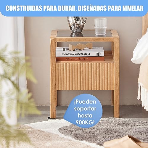 Calces de plástico para nivelar con base de goma flexible anticaídas y antivibración 7
