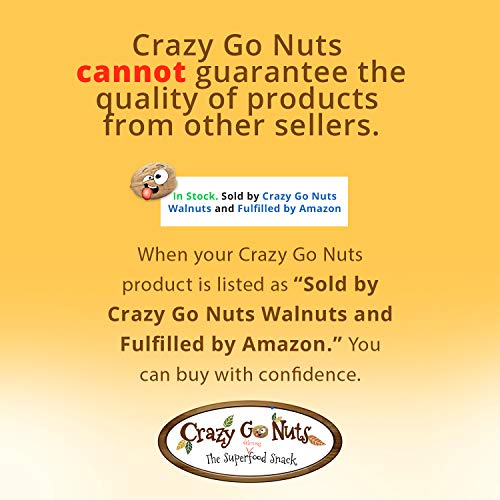 Crazy Go Nuts Walnuts - Buffalo, 4.5 oz (3-Pack) - Healthy Snacks, Vegan, Gluten Free, Superfood - Natural, ALA, Omega 3 Fatty Acids, Good Fats, and Antioxidants - Thumbnail 7