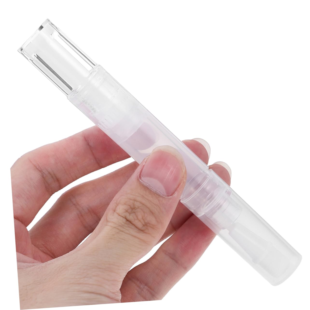60pcs Empty Nail Oil Pens Transparent Lip Gloss Containers Brush Tip for Nail Art Cuticle Oil Versatile