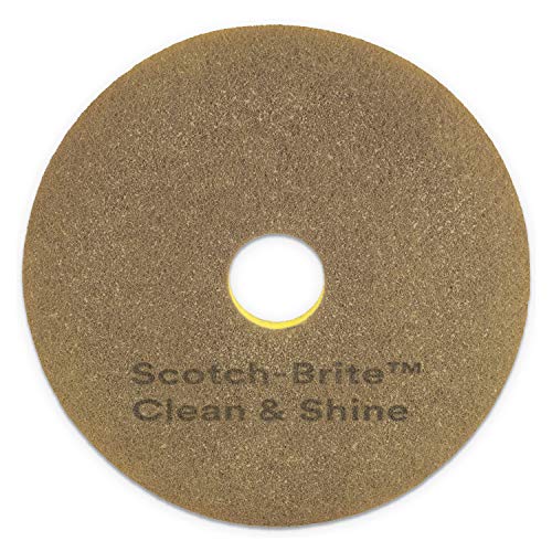 Miniatura 2 de Scotch-Brite 09541 Clean And Shine Pad, 20 pulgadas de diámetro, amarillooro, 5cartón