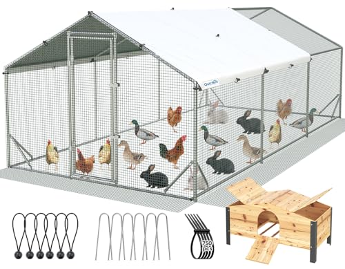 Quictent Large Metal Chicken Coop