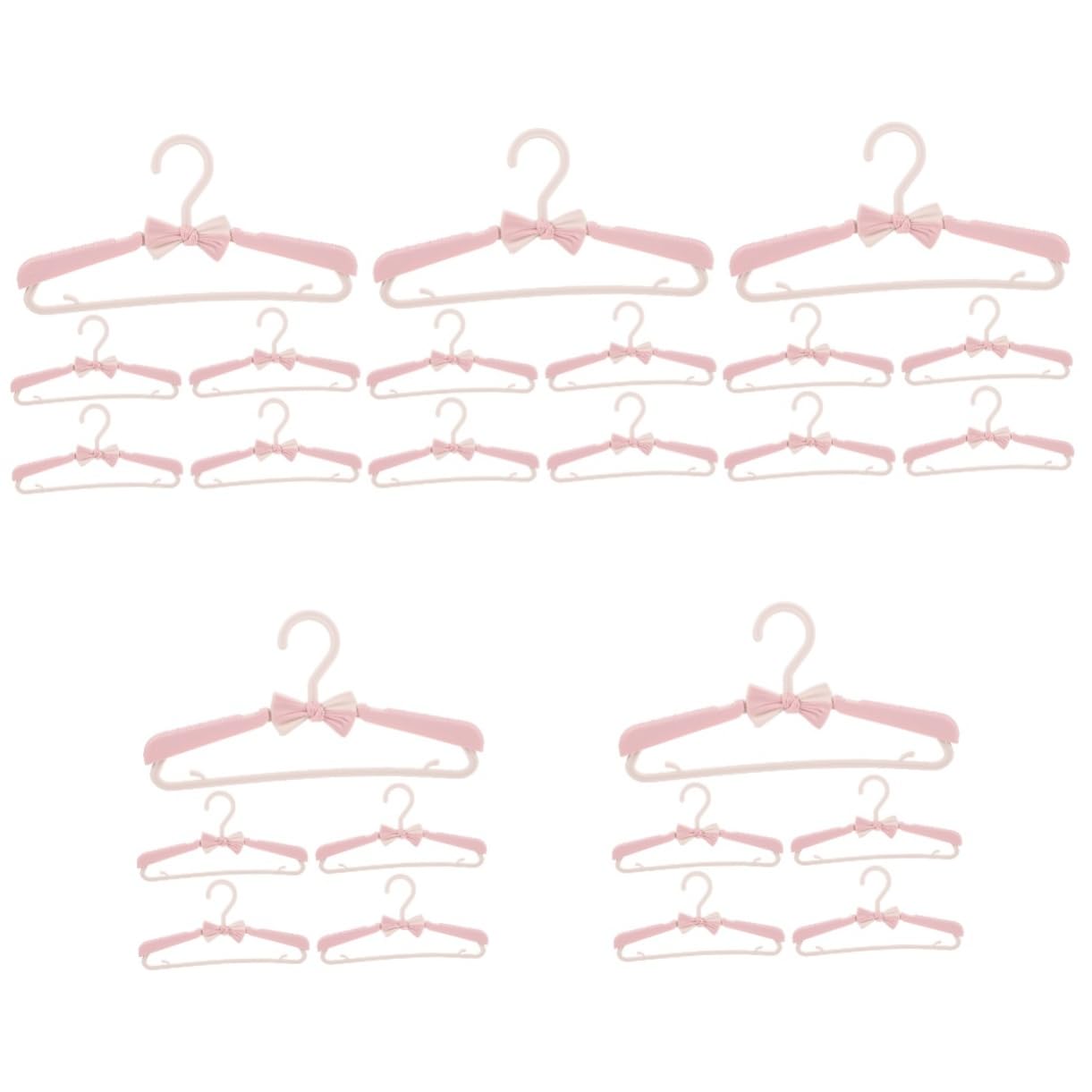 Cintre rétractable bébé et enfant Alipis en lot de 25 pièces rose pour dressing