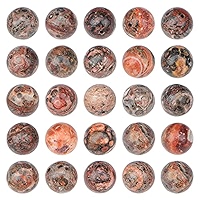 NCB Lot De 100 Perles Rondes En Jaspe Rouge Naturel De 8 Mm Pour