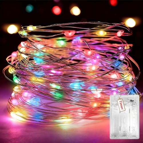 Peasur Lichterkette Batterie 2 Programm mit Timer, 3M 30 LED...
