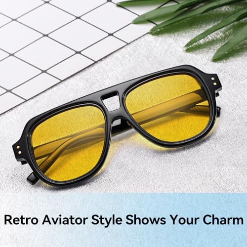 Dollger Retro Polarized Aviator Sunglasses for Men Women Fashion Classic Designer Sunglasses Shades2