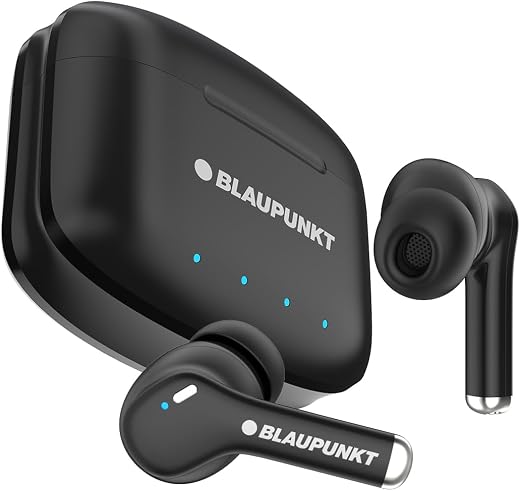 Blaupunkt Newly Launched Btw100 Xtreme Truly Wireless Bluetooth Earbuds I 99H Playtime* I Quad Mic I Crispr Enc Tech I Gam...