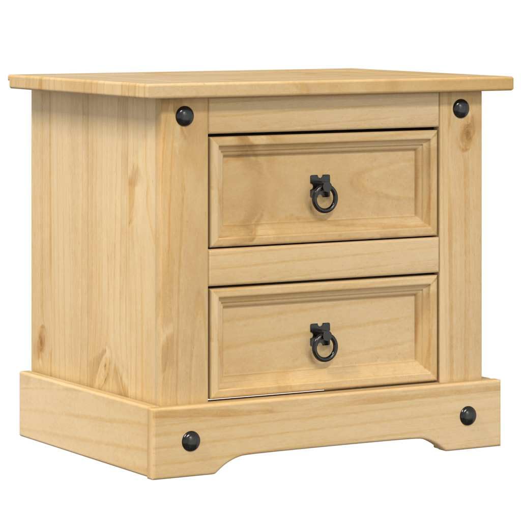 Table de Chevet Corona en Bois de Pin Massif : Plus de Désordre dans votre Chambre