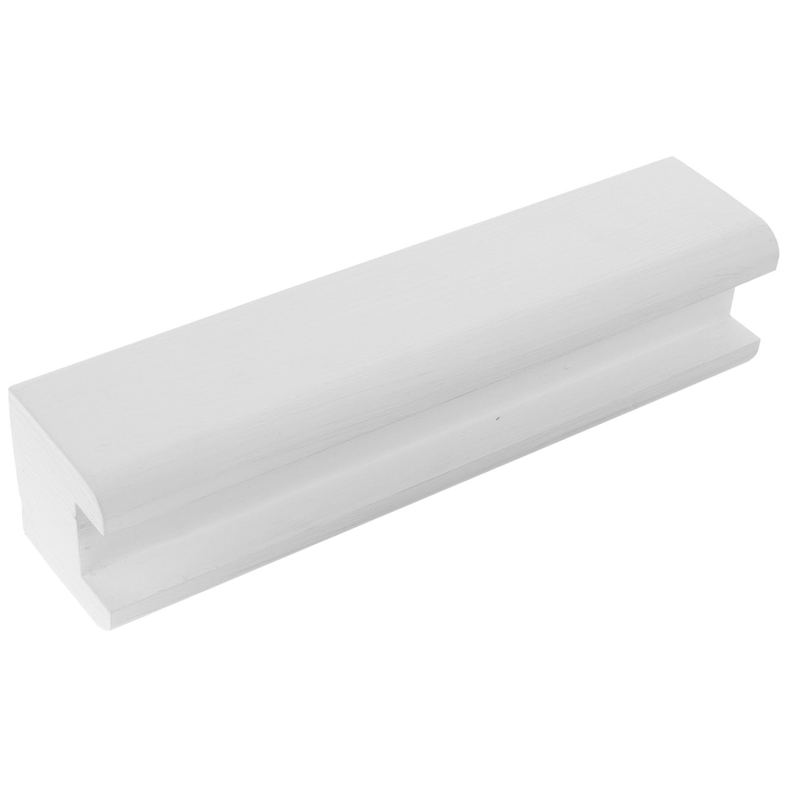 Veemoon Soporte de Espejo de Piso de Madera Blanco Base Antideslizante para Exhibición de Decoraciones en Bares y Restaurantes, Resistente y Elegante
