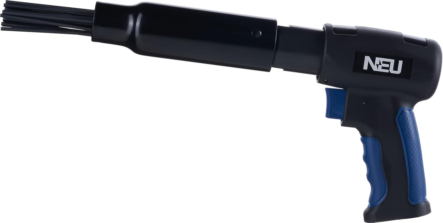 Buy Needle Scaler, NEU PNEUPACTURE 19 Needles air Needle Scaler Gun, 5500bpm, Exhaust Front