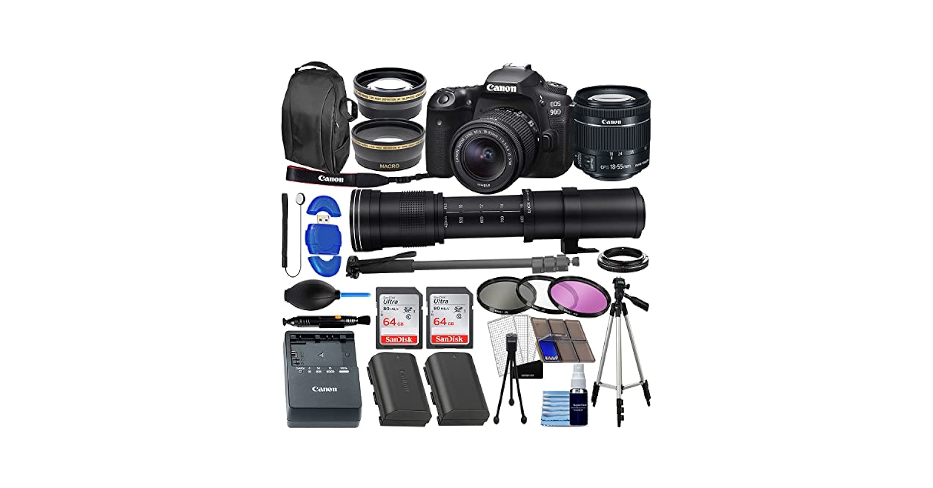Amazon.com : Canon EOS 90D DSLR Camera w/ 18-55mm Lens