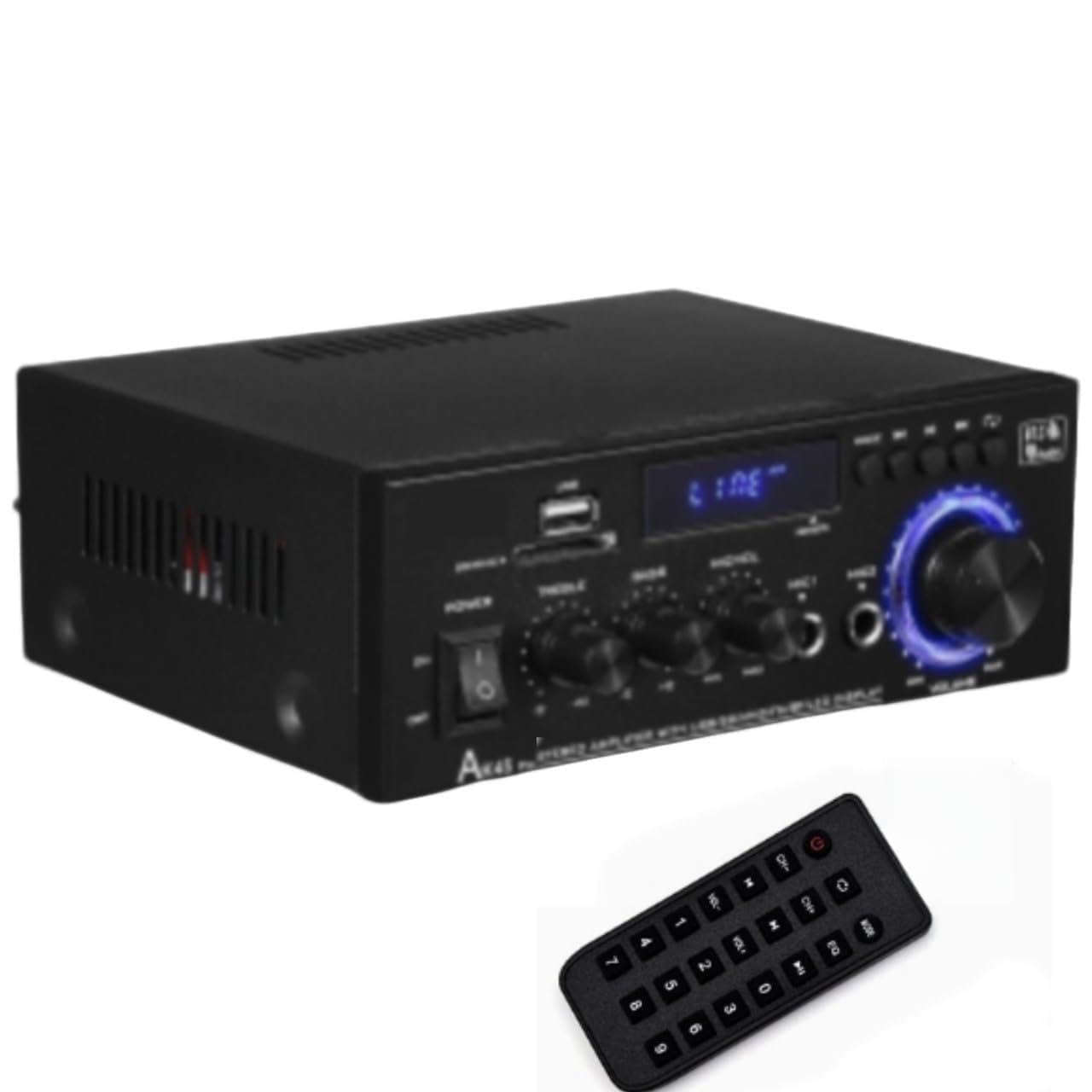 Wzmacniacz, Woopker wzmacniacz audio HiFi AK45 Pro cyfrowe wzmacniacze MP3 maksymalna moc wyjściowa 820W głośnik basowy FM obsługuje wejście 90-240V