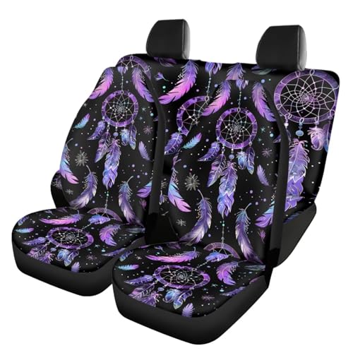 Housses de siège de voiture Howilath toutes saisons - Protection universelle 4 pièces