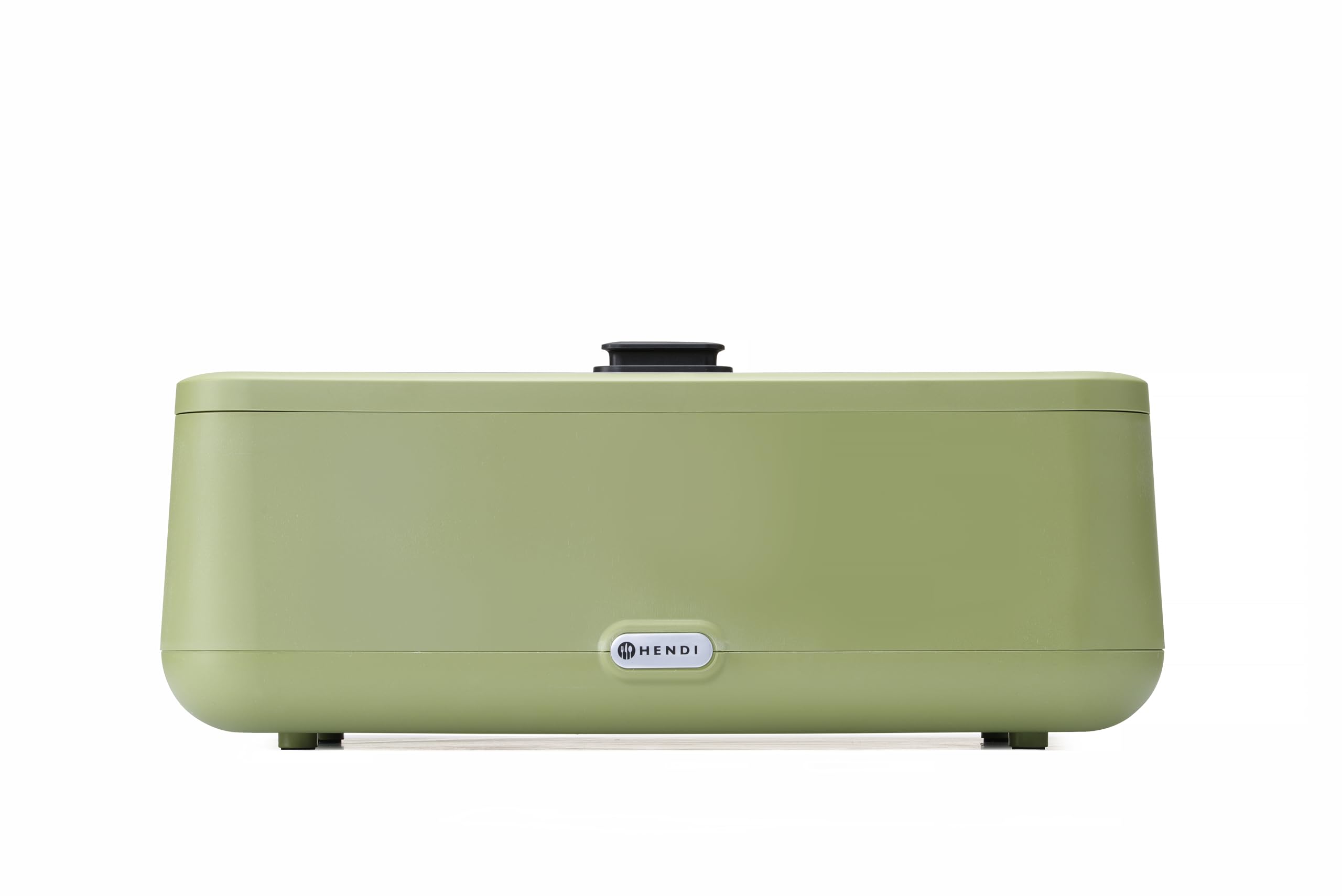 HENDI Chafing dish elettrico UNIQ per buffet, GN 1/1, 12,5L, 35-85°C, 220-240V, 700W, 607x402x(H)245mm, alluminio, acciaio inox, PP, vetro temperato, verde