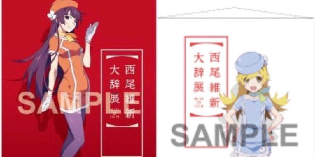 Amazon.co.jp: 西尾維新大辞展 B0タペストリー 忍野 忍 戦場ヶ原ひたぎ 
