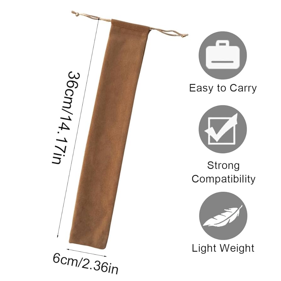 Borsa Per Bacchette Da Batteria Helweet - 2 Pezzi, Nero+Bianco, 45x10 Cm, Per Accessori Musicali