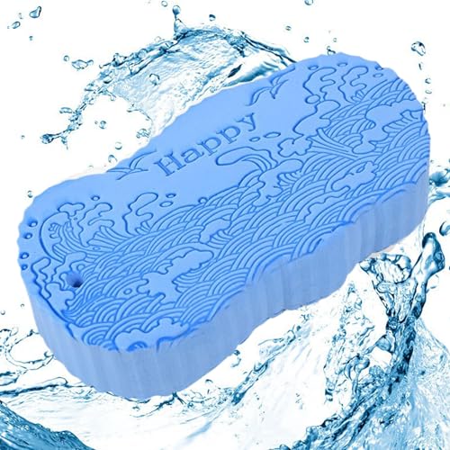 yybng Esponja Exfoliante Para Baño | Esponja De Ducha Infantil Para Exfoliar El Cuerpo - Suministros de Baño, Herramienta de Limpieza Reutilizable de Uso Diario para Adultos y Niños