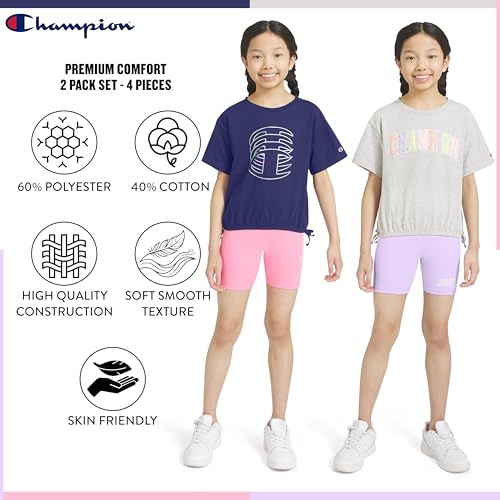 Image of Champion girls Champion Girls Athletic Short Sets