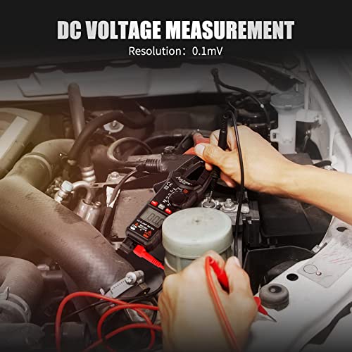 Avid Power Digital Clamp Meter T-Rms 2000 Counts, Auto-Ranging Clamp Multimeter Voltage Tester With Case, Measures Current Voltage Temperature Capacitance Resistance Diodes Continuity(Ac Current) #TOP4