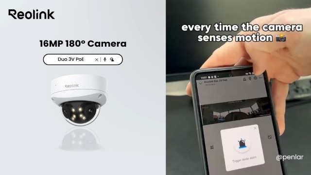 リタラシーリンクス Reolink 16MP UHD 180° Panoramic Dual-Lens PoE Security Camera